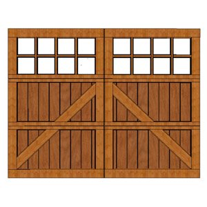 Wood garage doors models