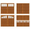 Rail and stile wood garage door