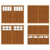 Wood sectional garage doors